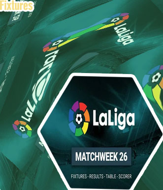 La liga fixtures and table
