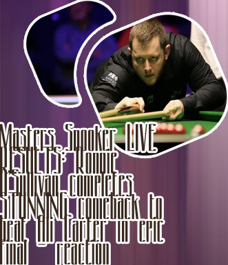 Snooker results so far
